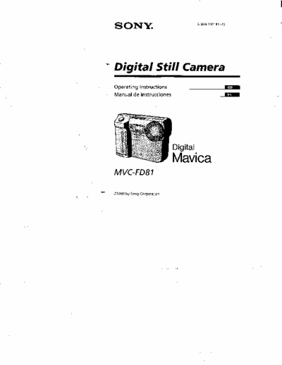 Sony MVC-FD81 86 page user