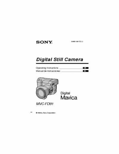 Sony MVC-FD91 100 page user