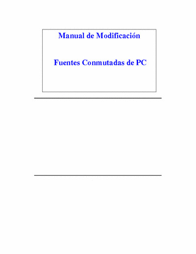 PY2NFE Fuente ATX Modification of PC Power Supply for radiocommunication usage purpose (Spanish). Modificación de fuente conmutada para PC a fin de utilizarlo en equipos de radiocomunicaciones.