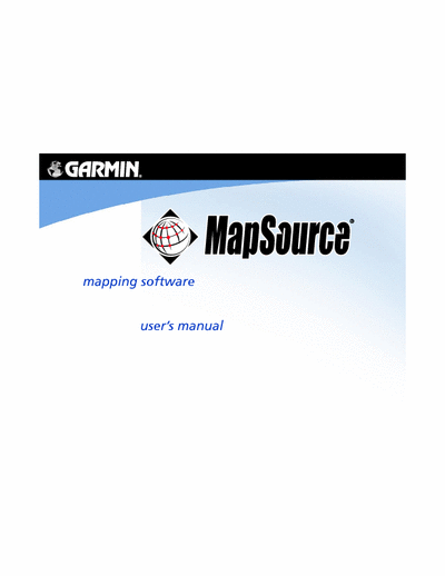 Garmin MapSource User