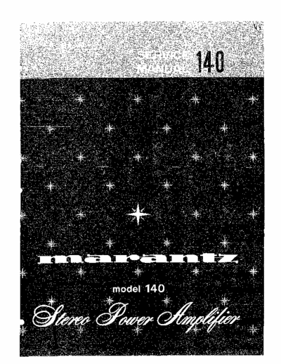 Marantz 140 power amplifier