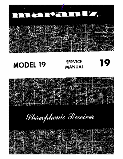 Marantz 19 receiver