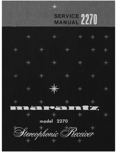 Marantz 2270 receiver