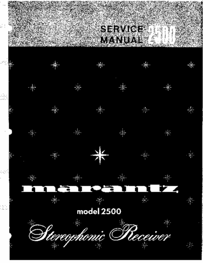 Marantz 2500 receiver