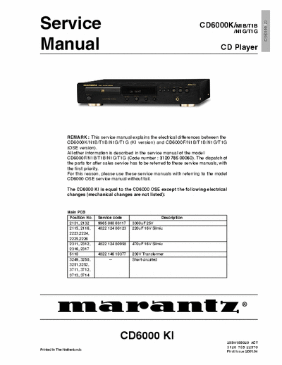 Marantz CD6000 cd player