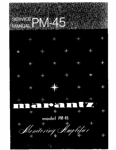 Marantz PM45 integrated amplifier