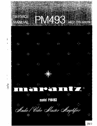 Marantz PM493 integrated amplifier