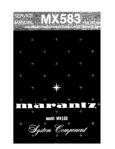 Marantz PM583, MX583 integrated amplifier
