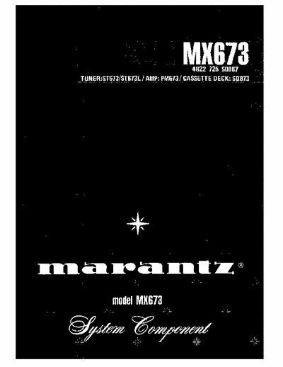 Marantz PM673, MX673 integrated amplifier
