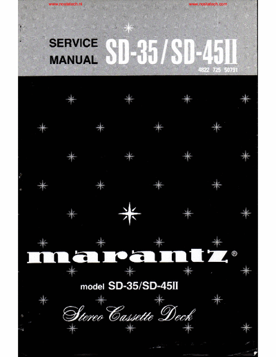 Marantz SD35, SD45Mk2 cassette deck