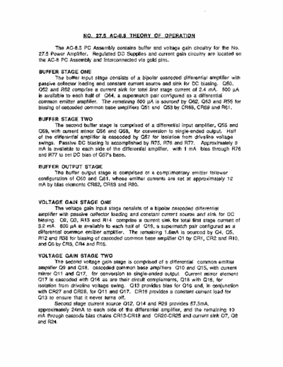 Mark Levinson 27.5 Service Manual