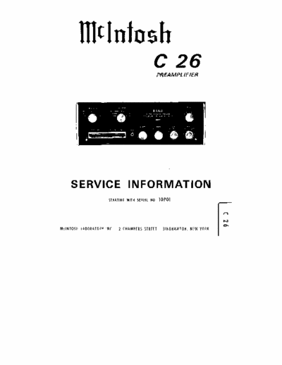 McIntosh C26 preamp