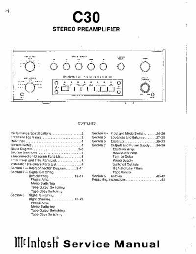 McIntosh C30 preamp