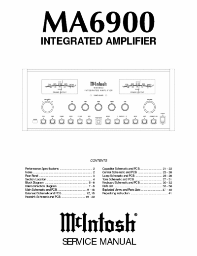McIntosh MA6900 integrated amplifier