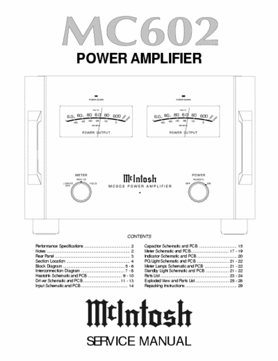 McIntosh MC602 power amplifier