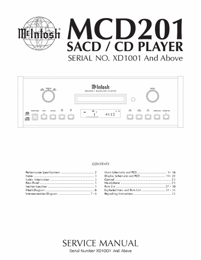 McIntosh MCD201 cd player