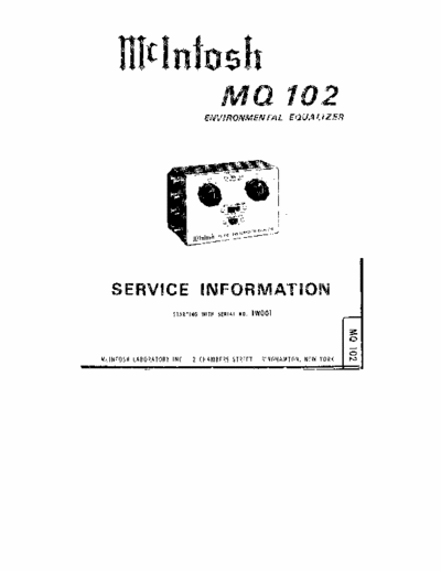 McIntosh MQ102 equalizer