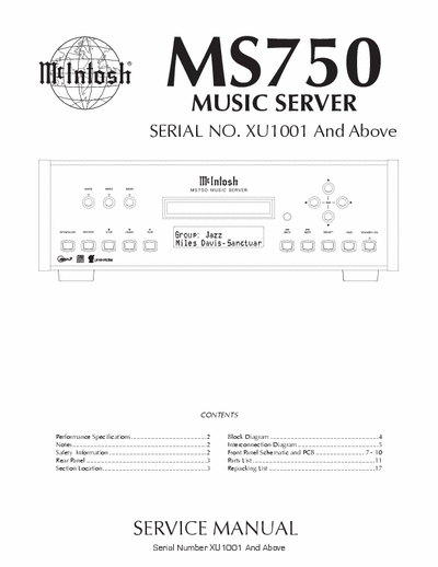 McIntosh MS750 music bank