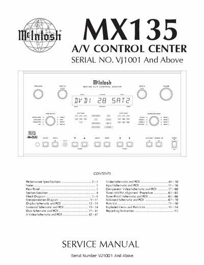 McIntosh MX135 preamplifier