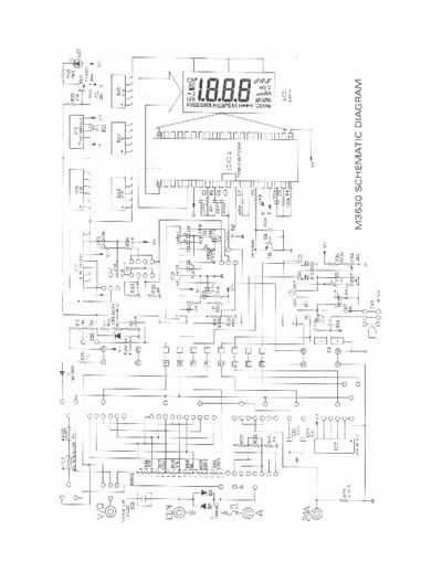 Metex M3630 Schematic for the digital multimeter Metex M3630.