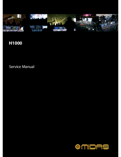 MIDAS HERITAGE 1000 Midas H1000 Service Manual V1.0