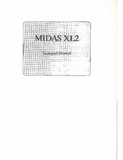 Midas XL2 mixer