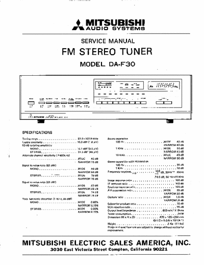 Mitsubishi DAF30 tuner
