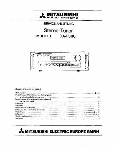 Mitsubishi DAF680 tuner