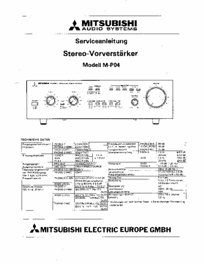 Mitsubishi MP04 preamp