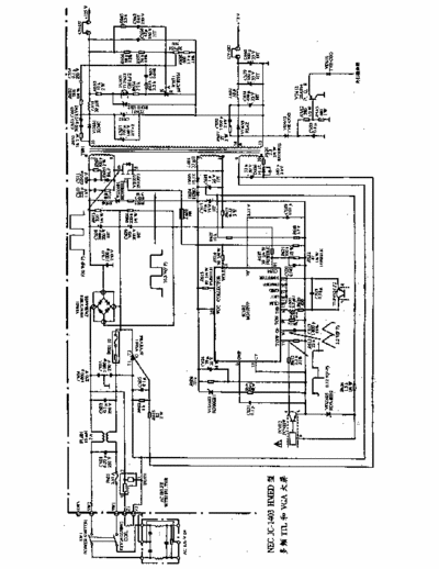 NEC JC1403HMED Zircuit diagram