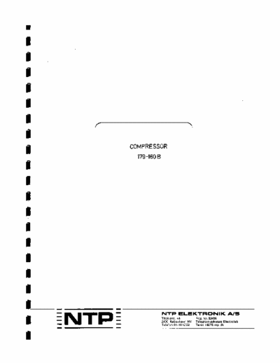 NTP 179-160 compressor compressor
