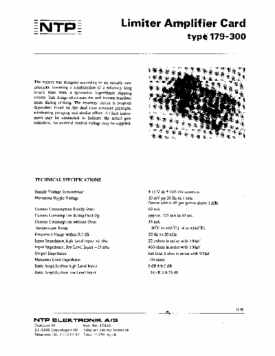 NTP 179-300 limiter NTP 179-300 limiter