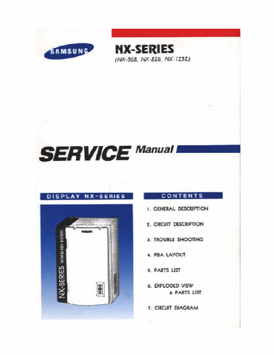Samsung NX-308, NX820, NX-1232 Manual Service Display NX Series - pag. 46