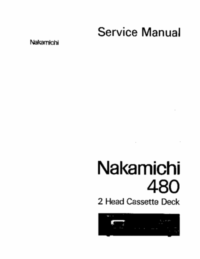 Nakamichi 480 cassette deck