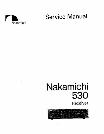 Nakamichi 530 receiver