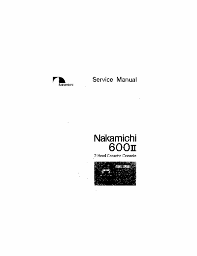 Nakamichi 600II cassette deck