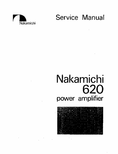Nakamichi 620 power amplifier