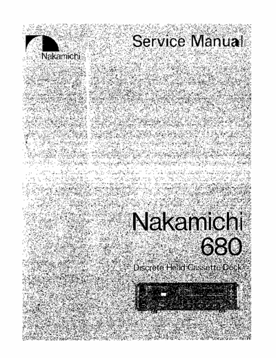 Nakamichi 680 cassette deck