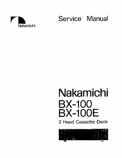 Nakamichi BX100 cassette deck