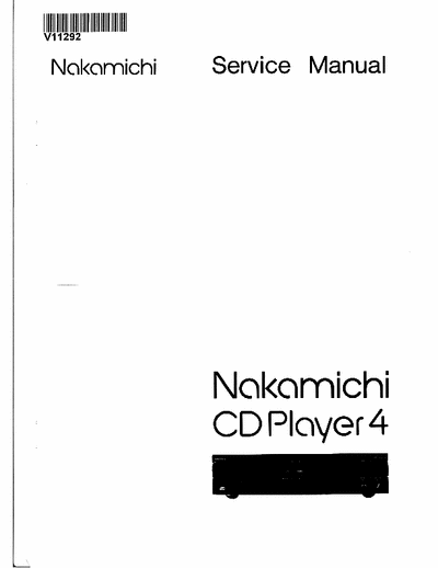 Nakamichi CDPlayer4 cd