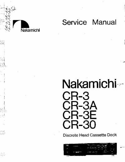 Nakamichi CR3 cassette deck