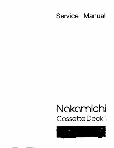 Nakamichi CassetteDeck1 cassette deck