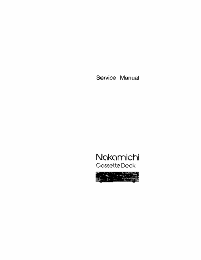Nakamichi DR3 cassette deck