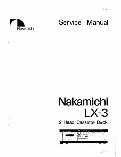Nakamichi LX3 cassette deck