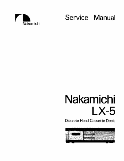 Nakamichi LX5 cassette deck