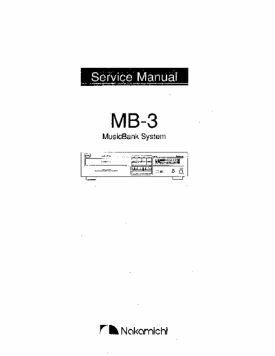 Nakamichi MB3 cd