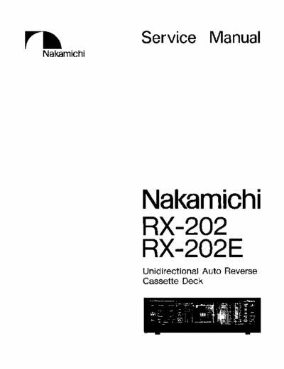 Nakamichi RX202 cassette deck