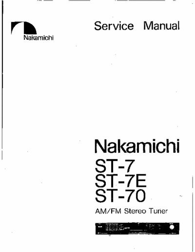 Nakamichi ST7, ST70 tuner