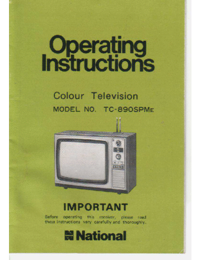 National TC-890SPMe The diagram in 30 years old.