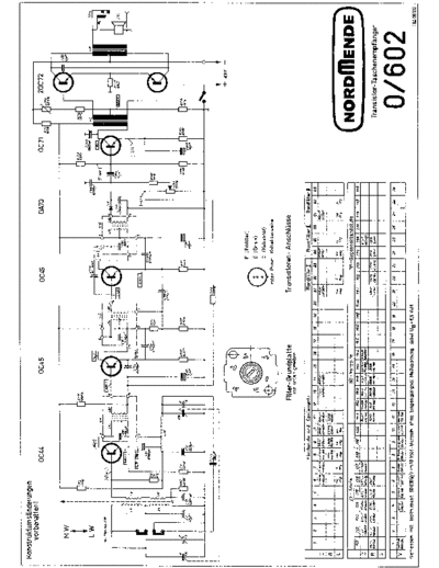 Nordmende 0/602 service manual